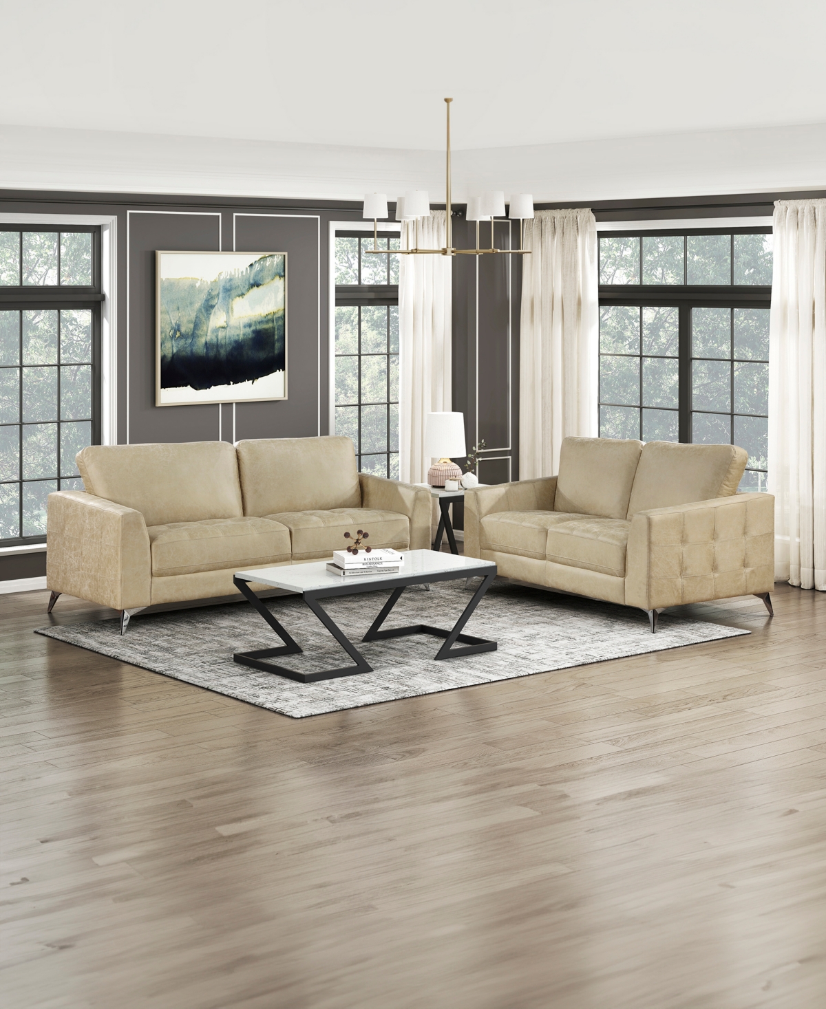 Shop Homelegance White Label Resonance 77" Sofa In Sand