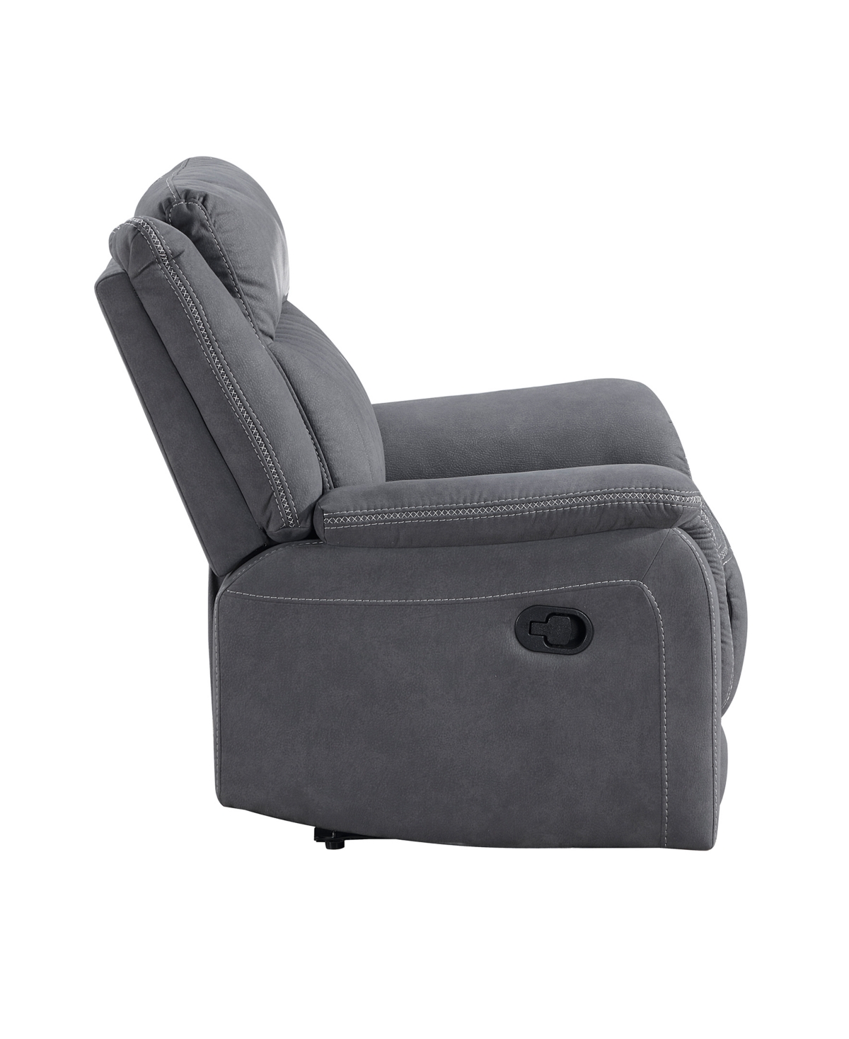 Shop Homelegance White Label Magnus 40" Reclining Chair In Gray