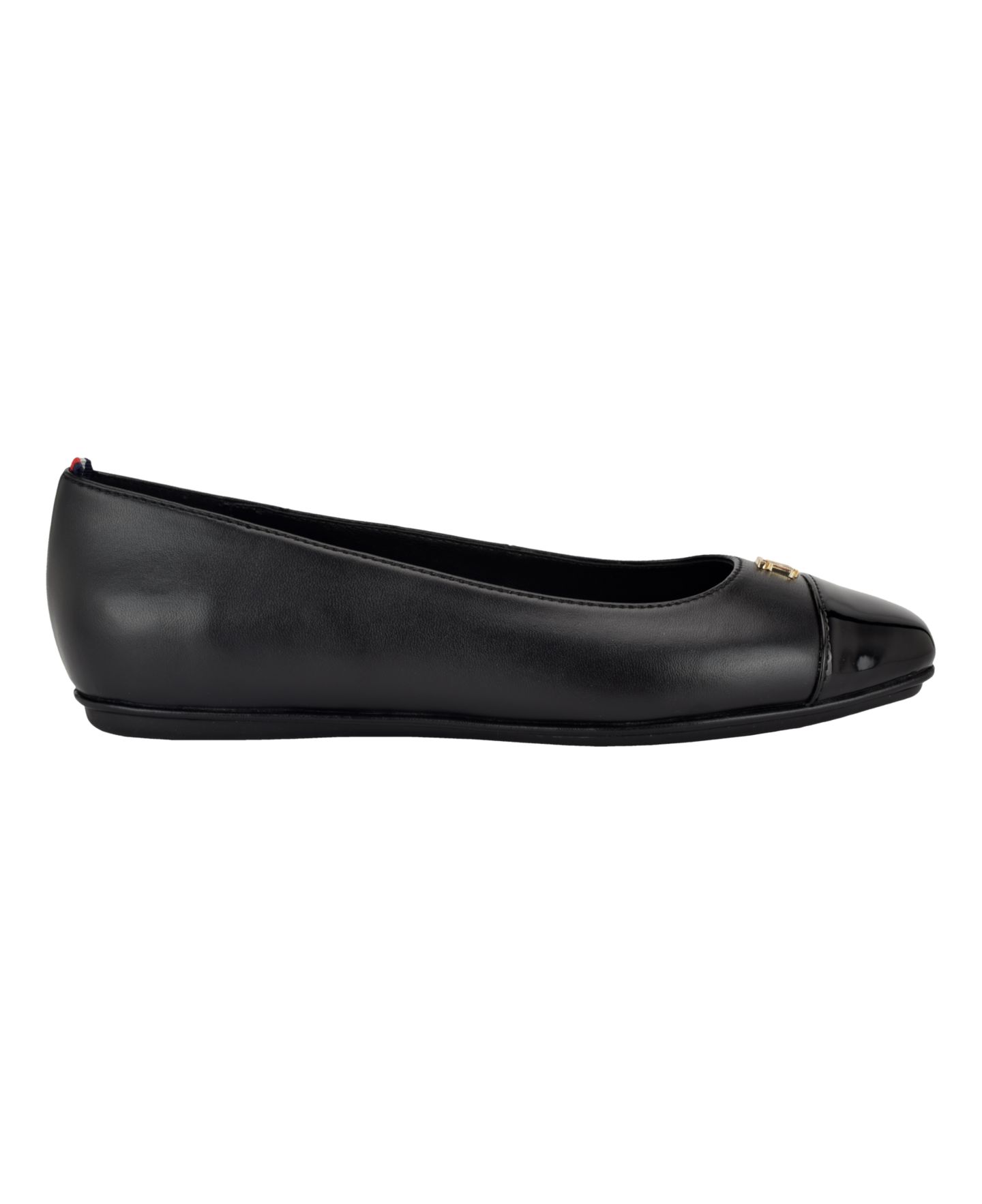 Женские балетки Tommy Hilfiger Bekim Cap Toe Ballet Flats, цвет: Чёрный — фото 2
