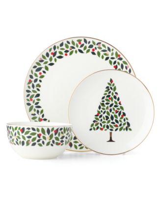 Kate Spade Evergreen 4-Piece Dinner Plates