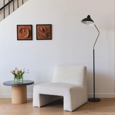 Swoop 69" LED Reading Floor Lamp with Adjustable Shade