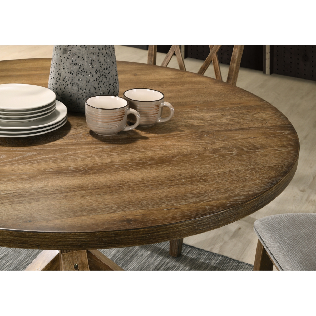 Streamdale Furniture Windvale Cross-Buck Base Dining Table
