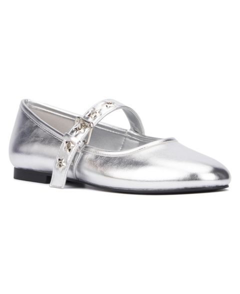 Женские балетки Olivia Miller Element Mary Jane Flat, цвет: Чёрный