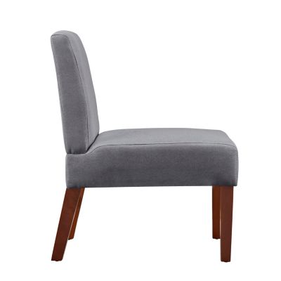 Streamdale Set of 2 Fabric Accent Chairs with Round Wood Table