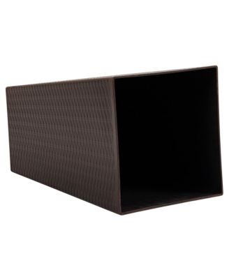 Stylish Rattan-Like Set of 3 Self-Draining Planter Pots (14x14x24")