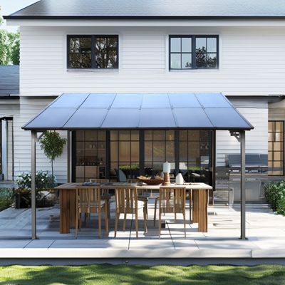 Premium Wall-Mounted Lean-To Awning Durable, Versatile Outdoor Shelter