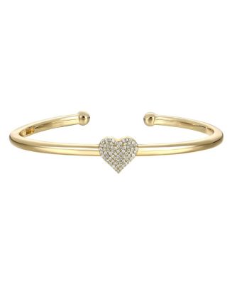 14k Yellow Gold White CZ Rabbit Baby Bangle factory Bracelet