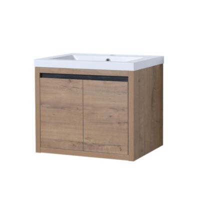 24 Inch Bathroom Cabinet with Sink, Soft Close Doors