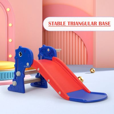 Streamdale Toddler Slide with Basketball Hoop for Indoor and Outdoor Play