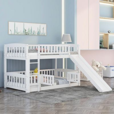 Streamdale Twin Bunk Bed w/ Slide and Ladder