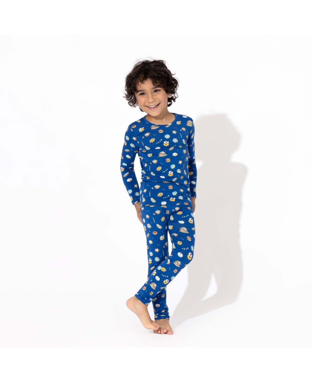 Bellabu Bear Kids UnisexSet of 2 Piece Pajamas - Hanukkah cookies