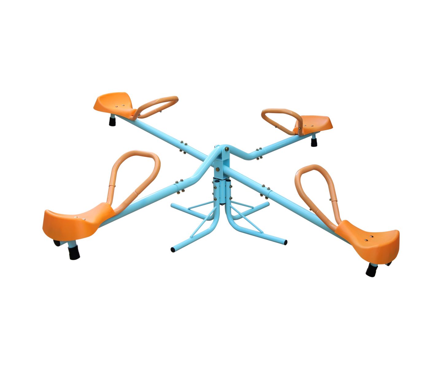 Детская игрушка Streamdale Furniture Spinning Seesaw and Swivel Teeter Totter, Stainless Steel, 4-Seat, Ages 3-8, цвет: Разноцветный — фото 5