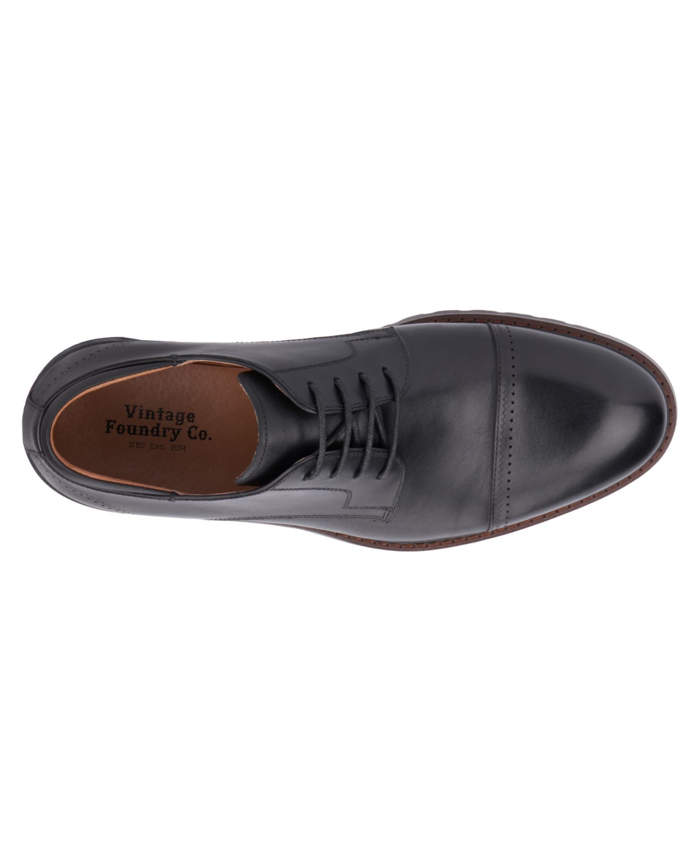 Обувь Vintage Foundry Co Men's Emerson Oxford Dress Shoe, цвет: Чёрный — фото 7