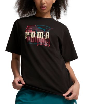 Puma - Women's Classic Play Loud Graphic Print Cotton T-Shirt