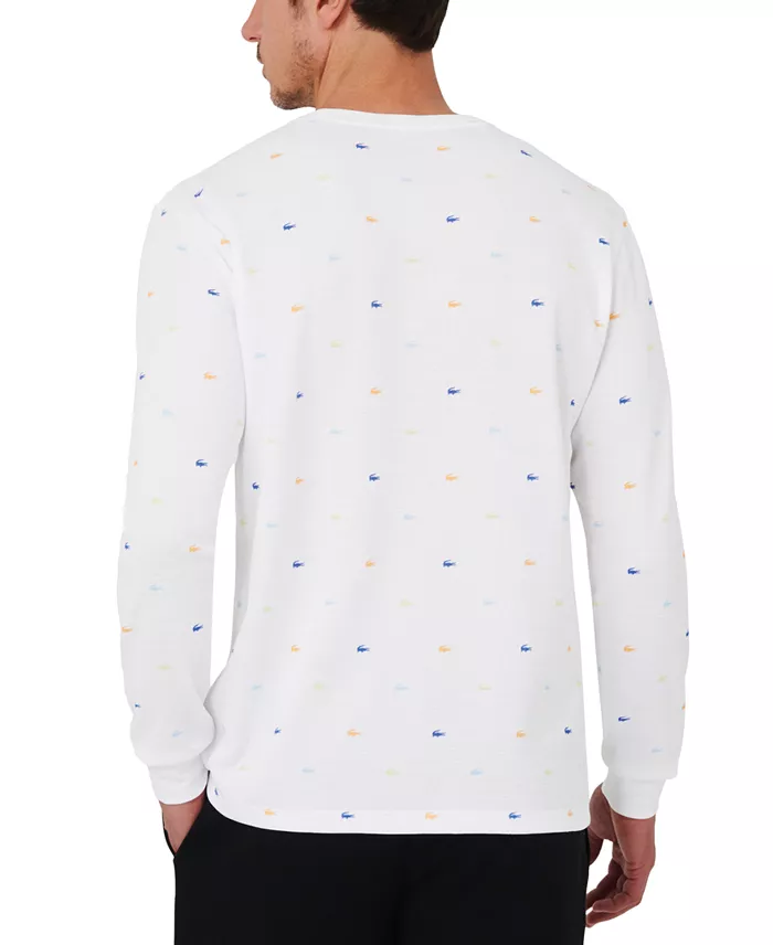 Men's All Over Crocodile Waffle-Knit Thermal Shirt - thumbnail 9