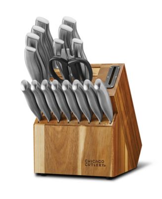 Chicago Cutlery Insignia Steel 18-Piece Block Set - Macy's