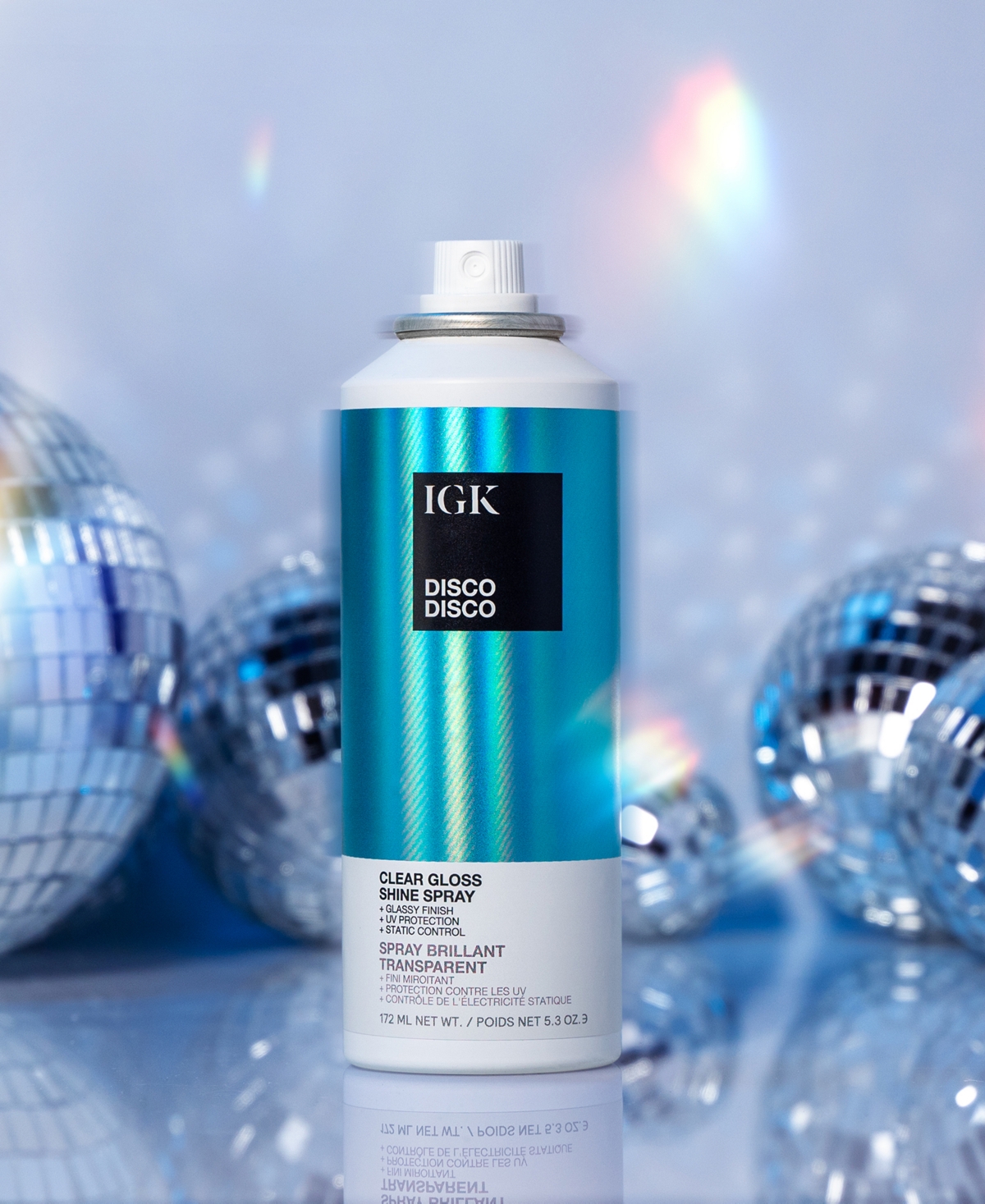 Igk Hair Disco Disco Clear Gloss Shine Spray 5.3 Oz. In No Color