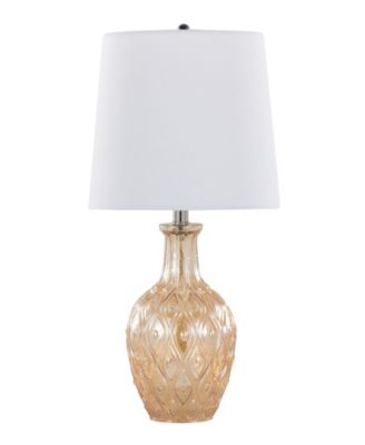 Gloria Round 20" Contemporary Glass Accent - Set of 2 Lamp