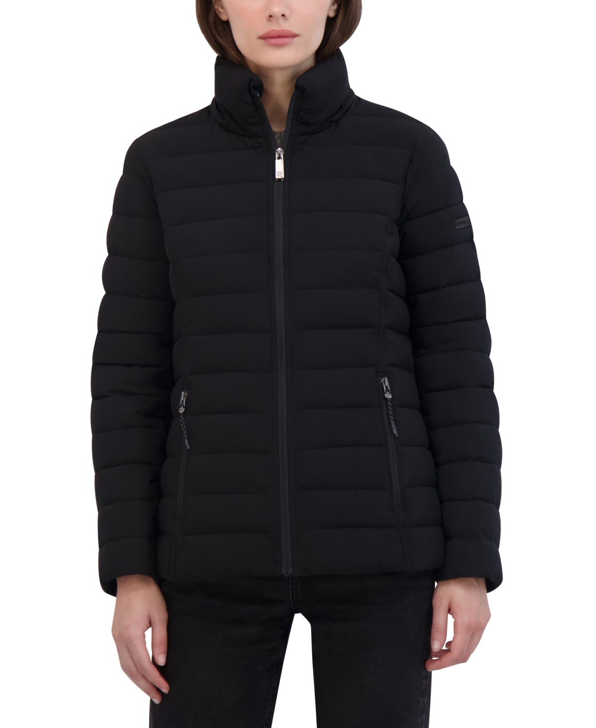 Nautica Women's Faux-Fur-Trim Hooded Packable Puffer Coat