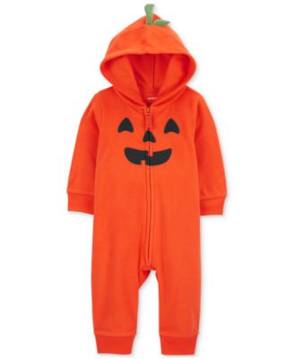 Carter's - Baby Halloween Jack-O-Lantern Hooded Jumpsuit