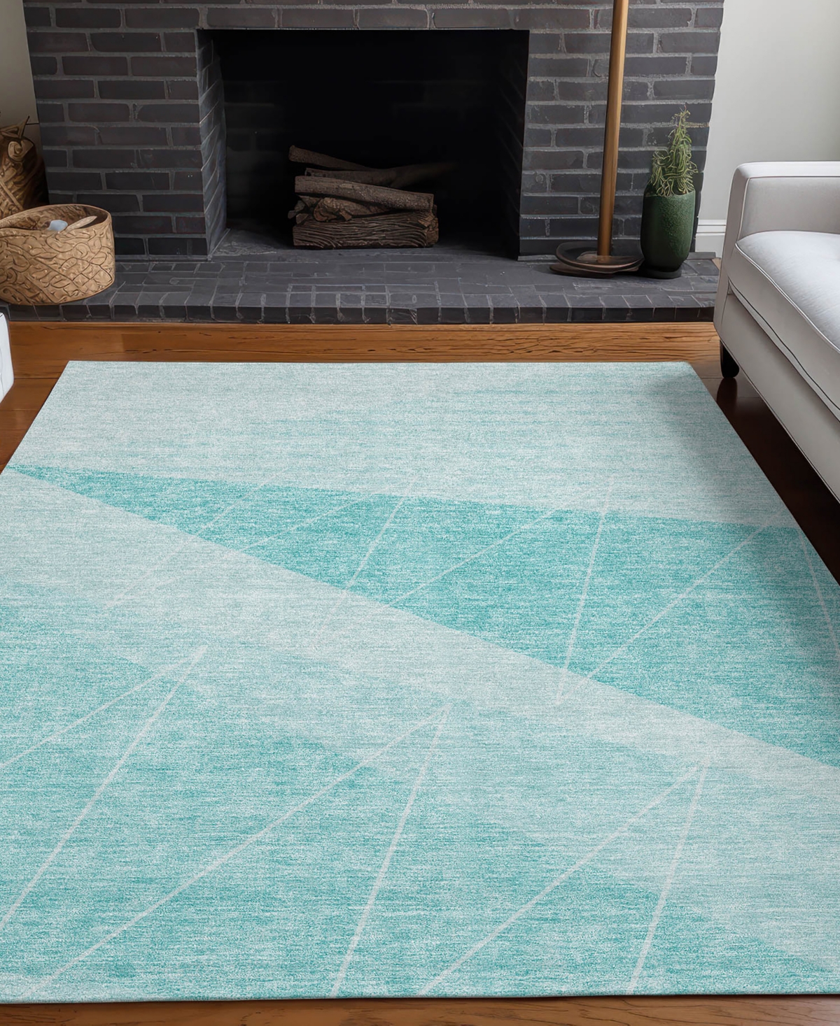 Addison Chantille Acn696 9'x12' Area Rug In Teal