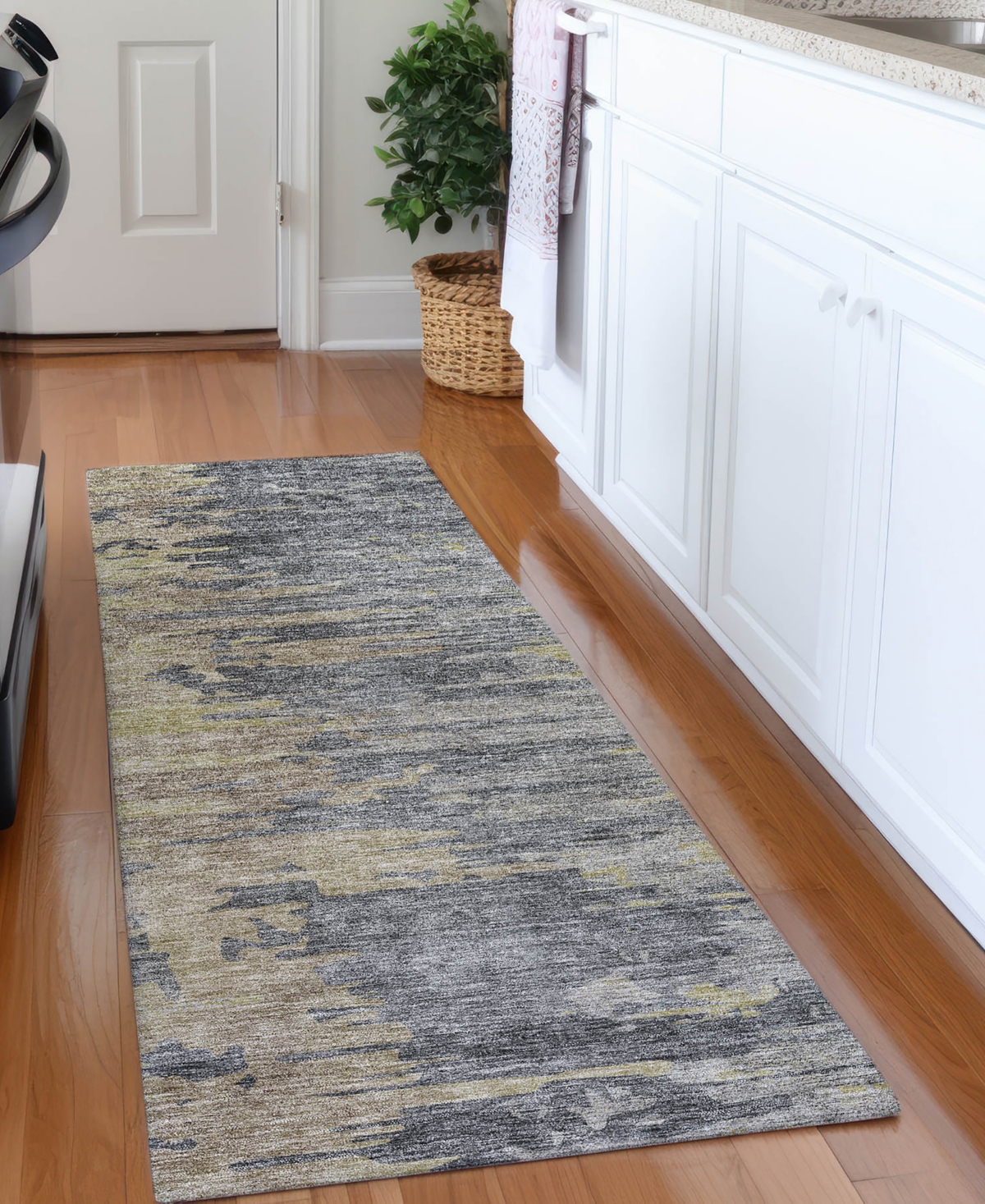 Addison Chantille Acn704 2'3"x7'6" Runner Area Rug In Gray