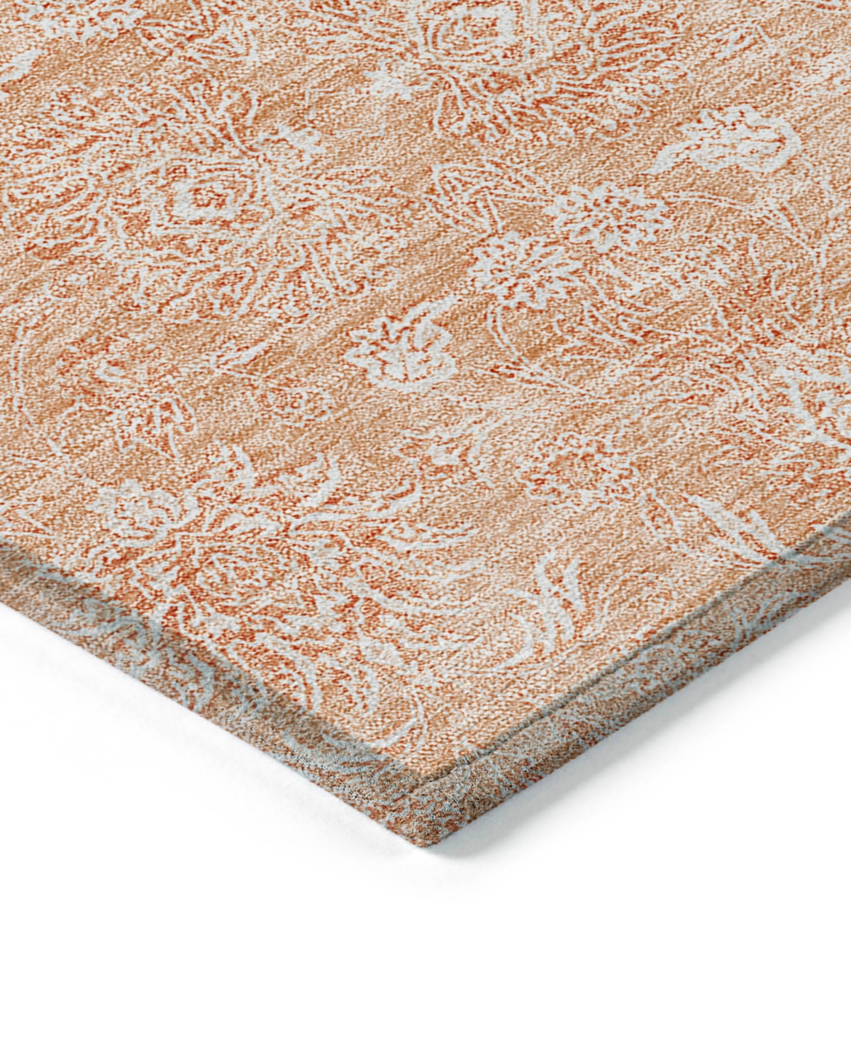 Addison Chantille Acn703 2'3"x7'6" Runner Area Rug In Peach