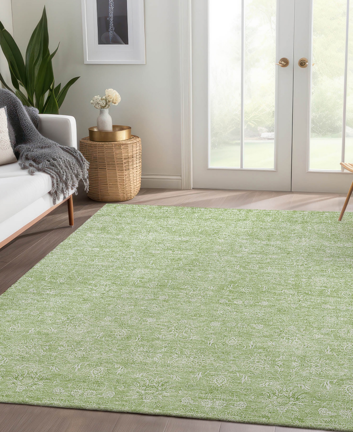 Addison Chantille Acn703 5'x7'6" Area Rug In Moss
