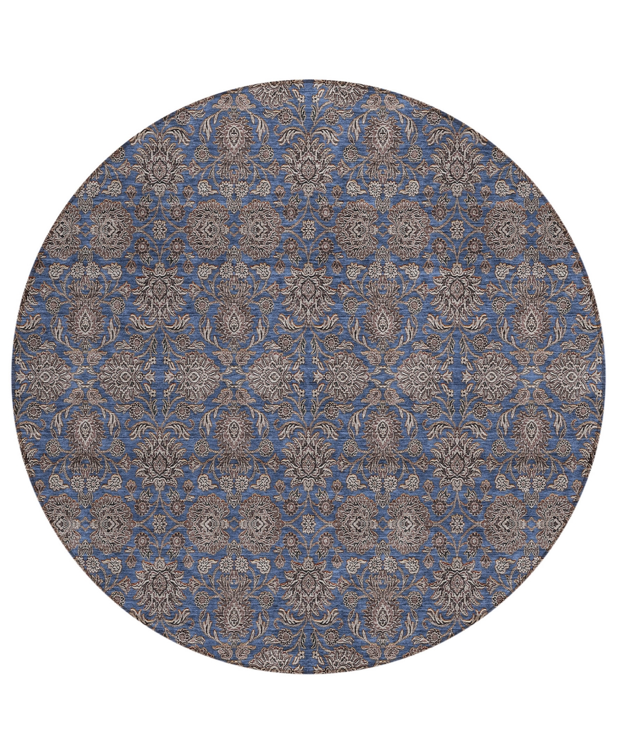 Addison Chantille Acn702 8'x8' Round Area Rug In Navy