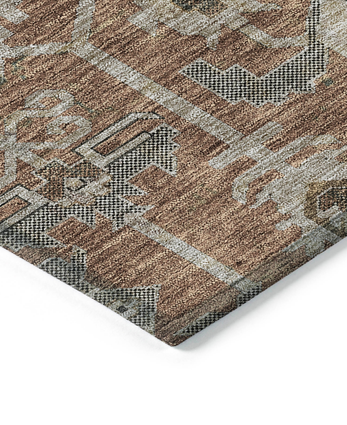 Addison Chantille Acn697 8'x10' Area Rug In Paprika