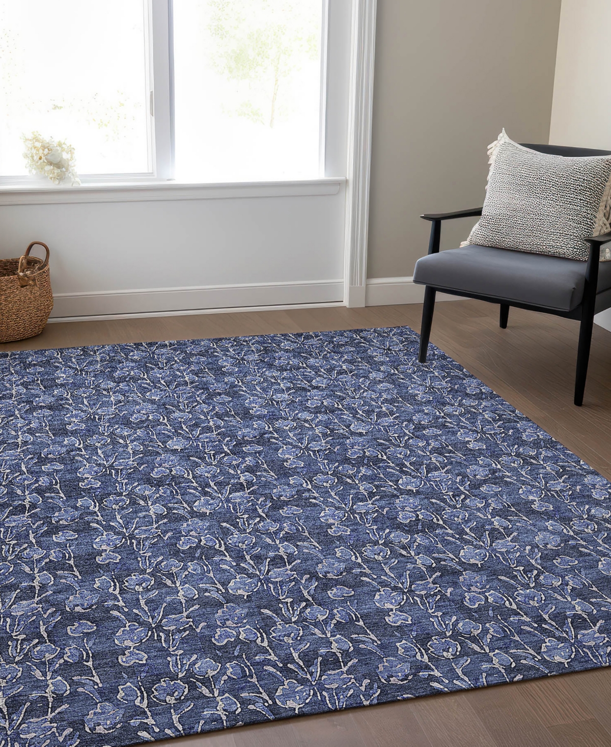 Addison Chantille Acn692 5'x7'6" Area Rug In Navy