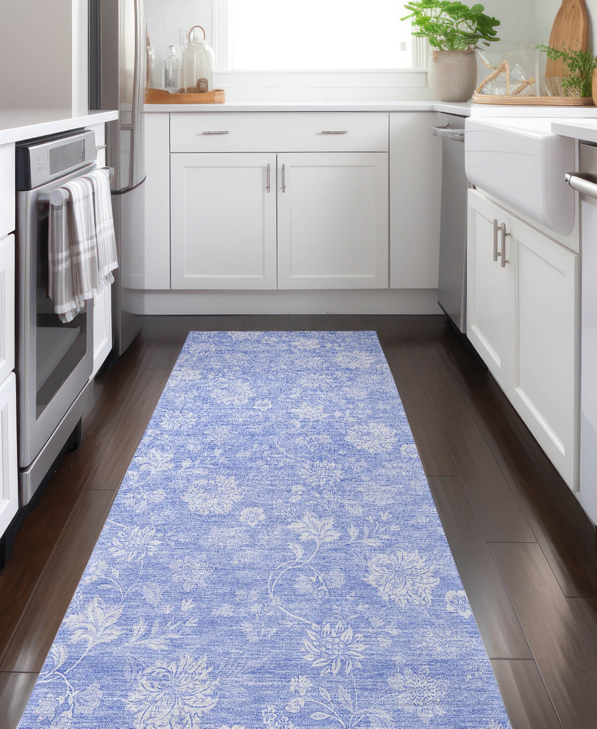 Addison Chantille Acn681 2'3"x7'6" Runner Area Rug In Mist
