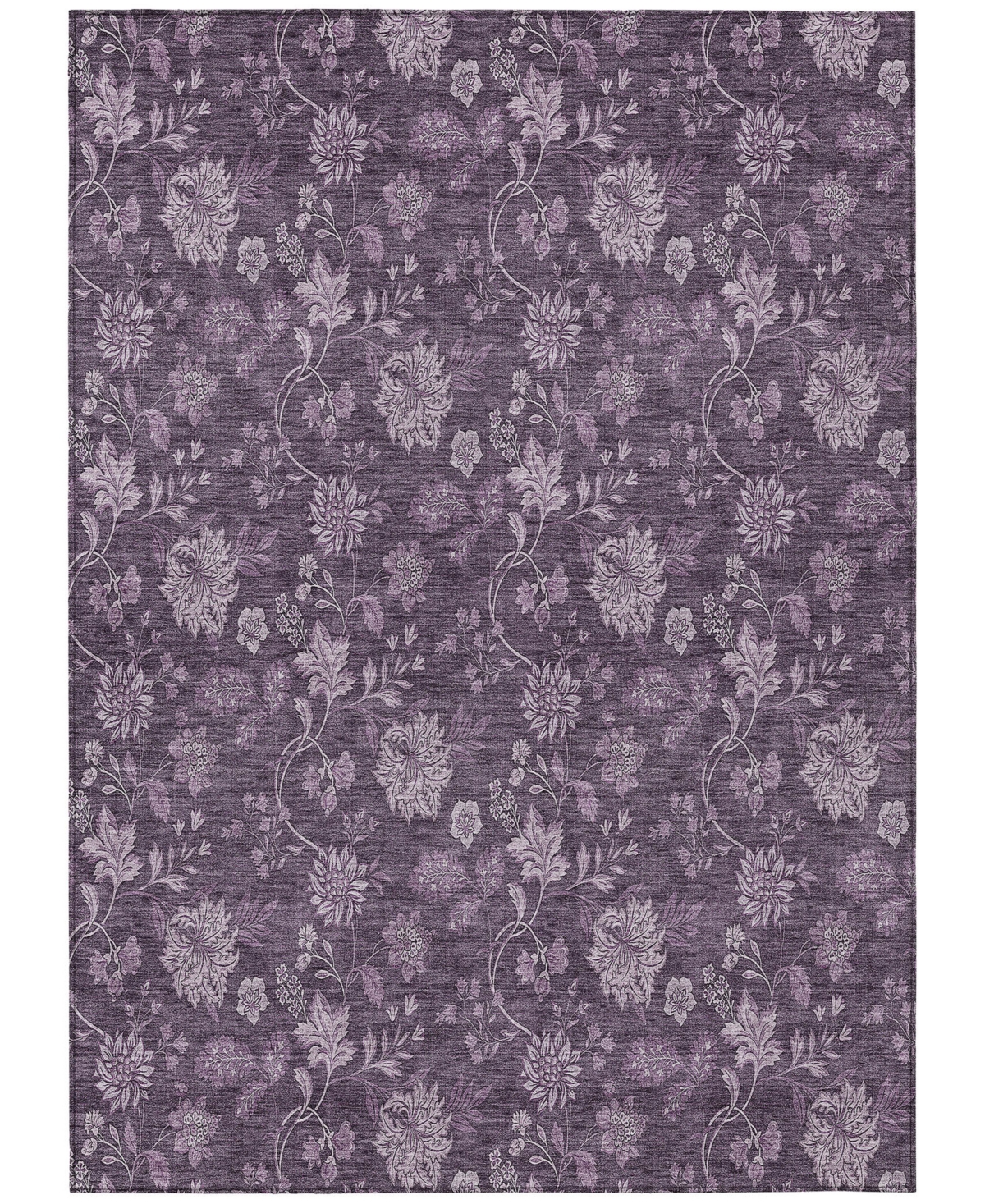 Addison Chantille Acn680 5'x7'6" Area Rug In Plum