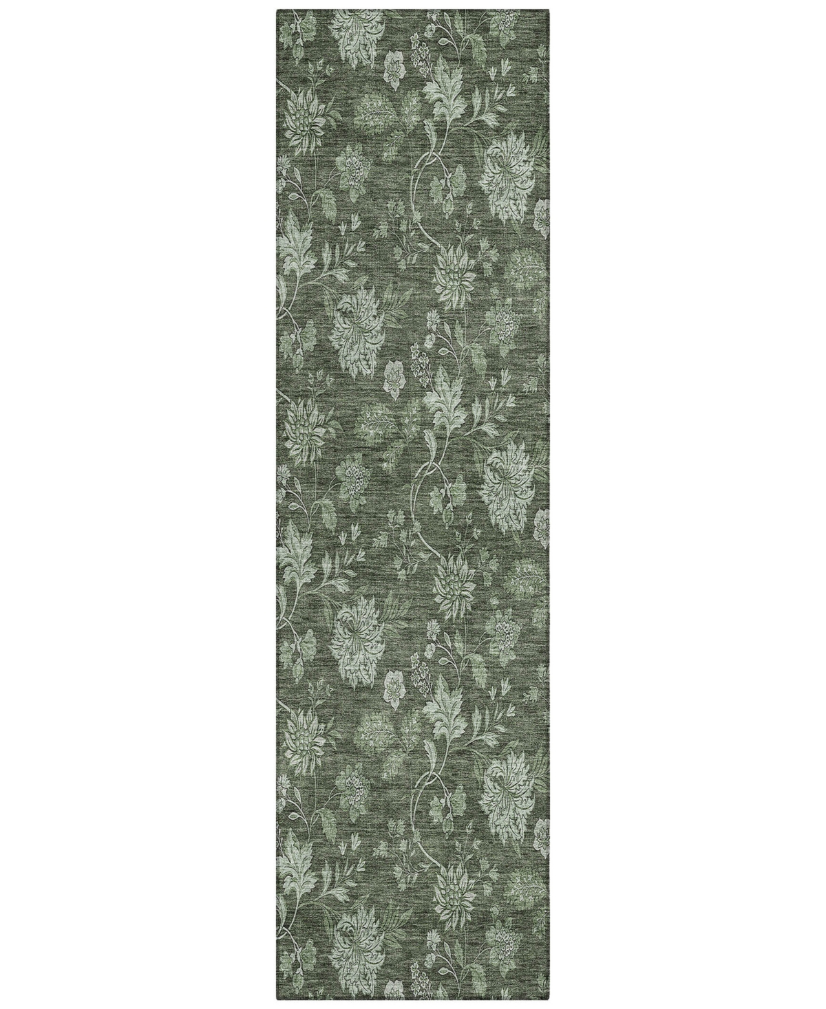 Addison Chantille Acn680 2'3"x7'6" Runner Area Rug In Olive