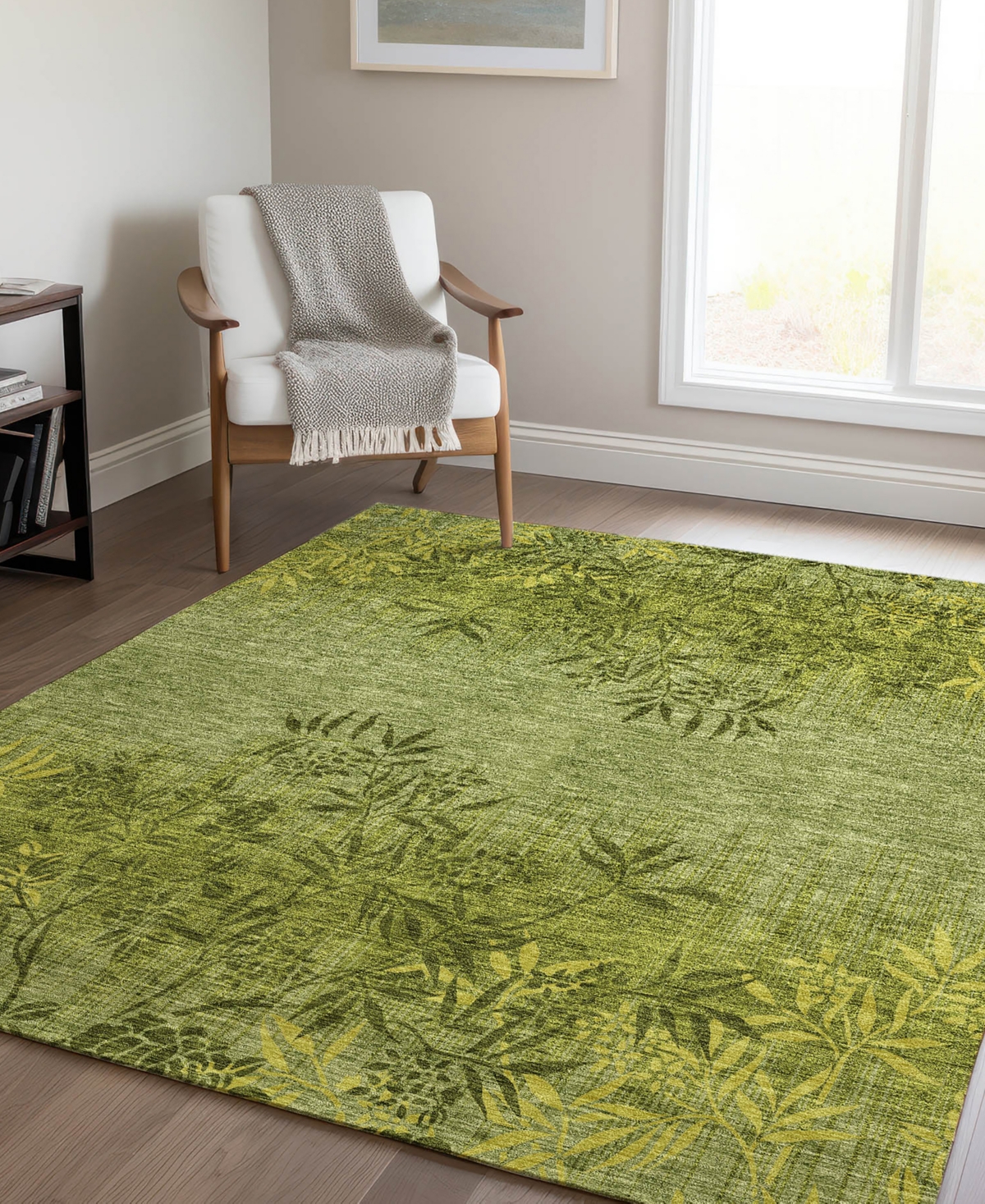 Addison Chantille Acn673 5'x7'6" Area Rug In Olive