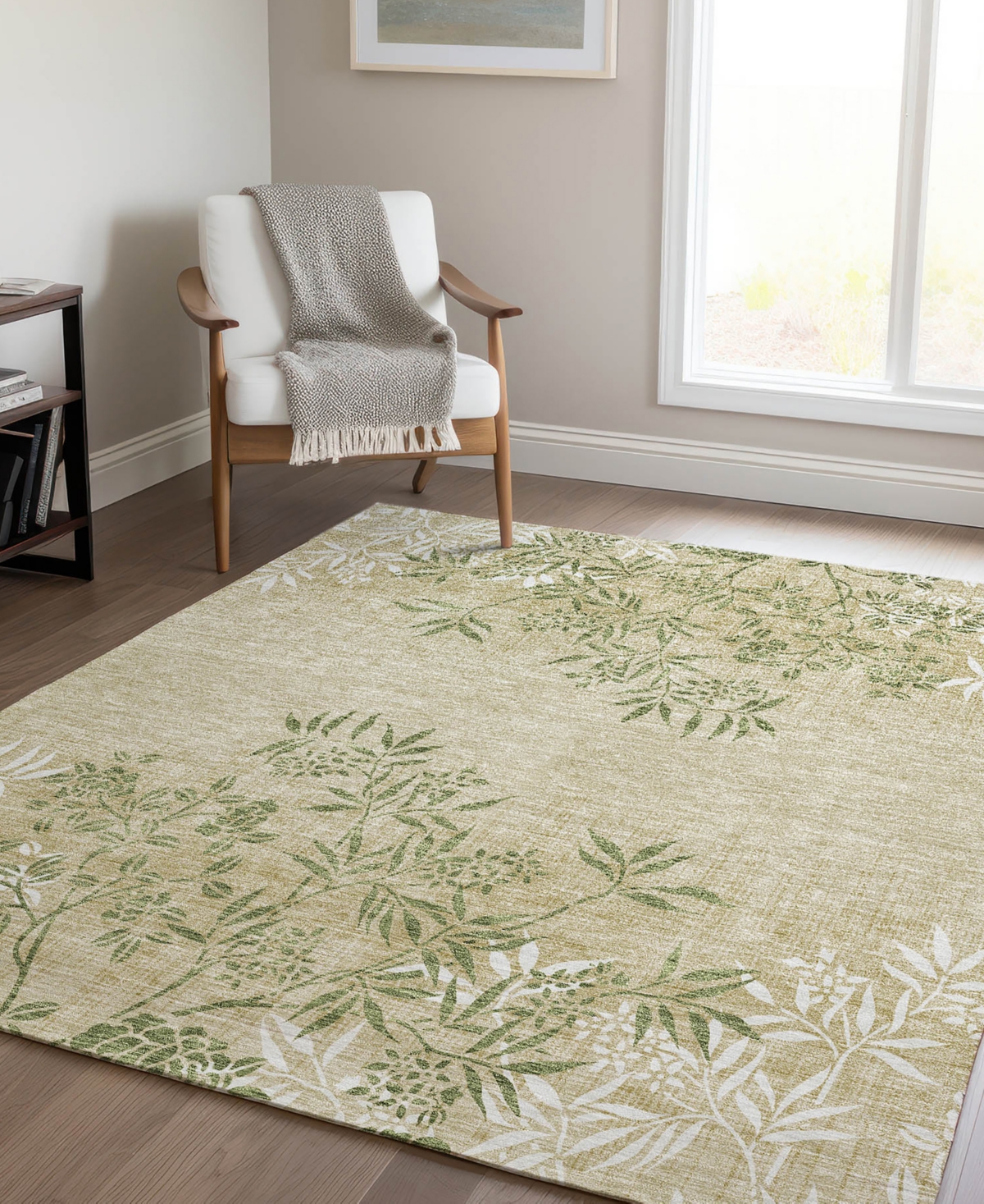 Addison Chantille Acn673 9'x12' Area Rug In Khaki
