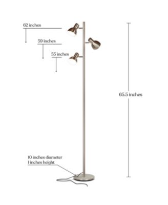 Ethan 65.5" LED Tree Floor Lamp with Adjustable Rotating Heads