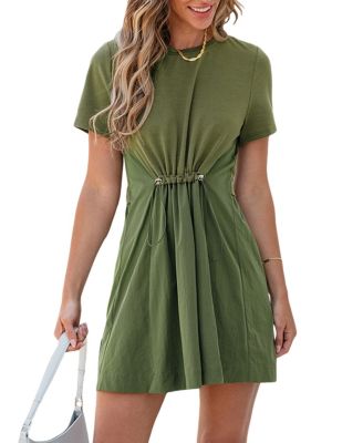 Cupshe Women's Toggle Drawstring Mini Beach Dress - Macy's