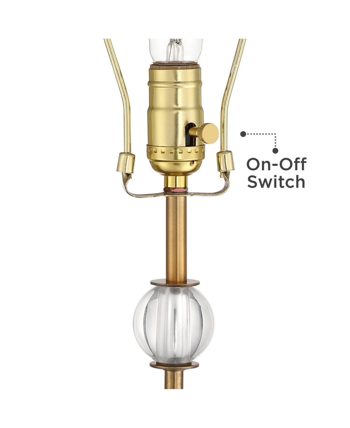 Vienna Full Spectrum Halston Modern Art Deco Buffet Table Lamp 32 1/2
