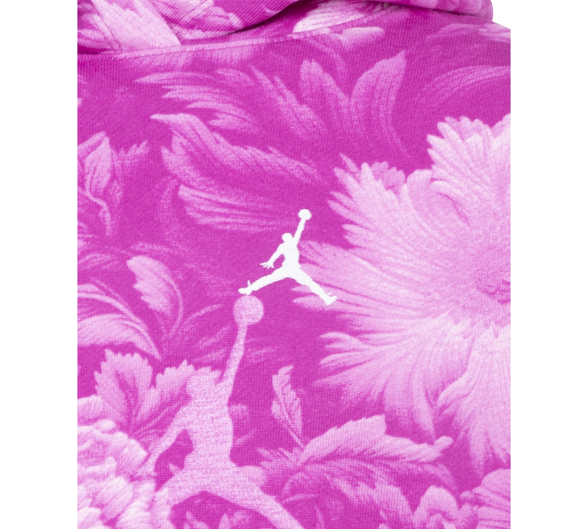 Jordan Big Girls Brooklyn Essentials Floral-Print Pullover Hoodie - A2bfire Pi