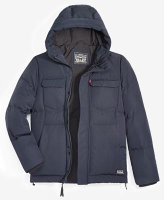 Men's Quilted Hooded Puffer Jacket