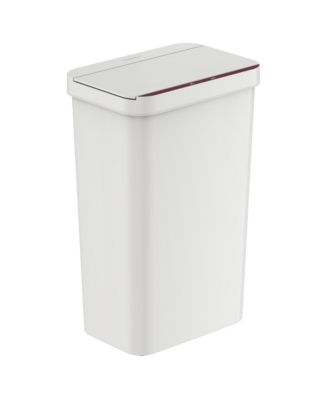 50 Liter / 13.2 Gallon Prime White Plastic Sensor Kitchen Trash Can