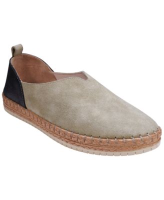 Women's Paisley Two Tone Suede Slip-On Flats