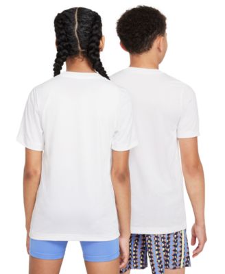 Big Kids' Legend Swoosh-Logo Crewneck Dri-FIT T-Shirt