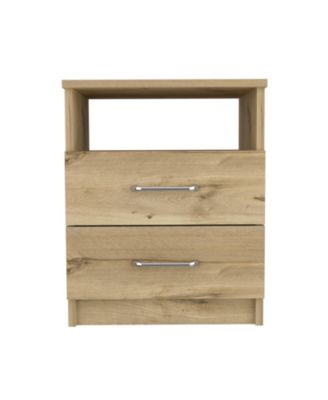 Oklahoma Nightstand,Two Drawers, One Shelf