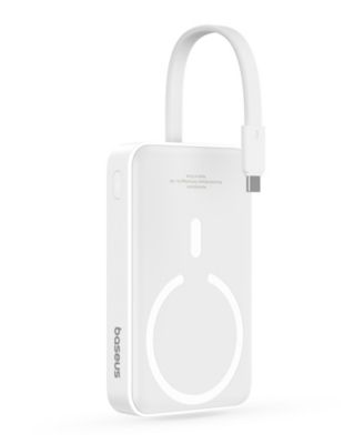 10000mAh Magnetic Power Bank 30W MagSafe Portable Charger, Yellow