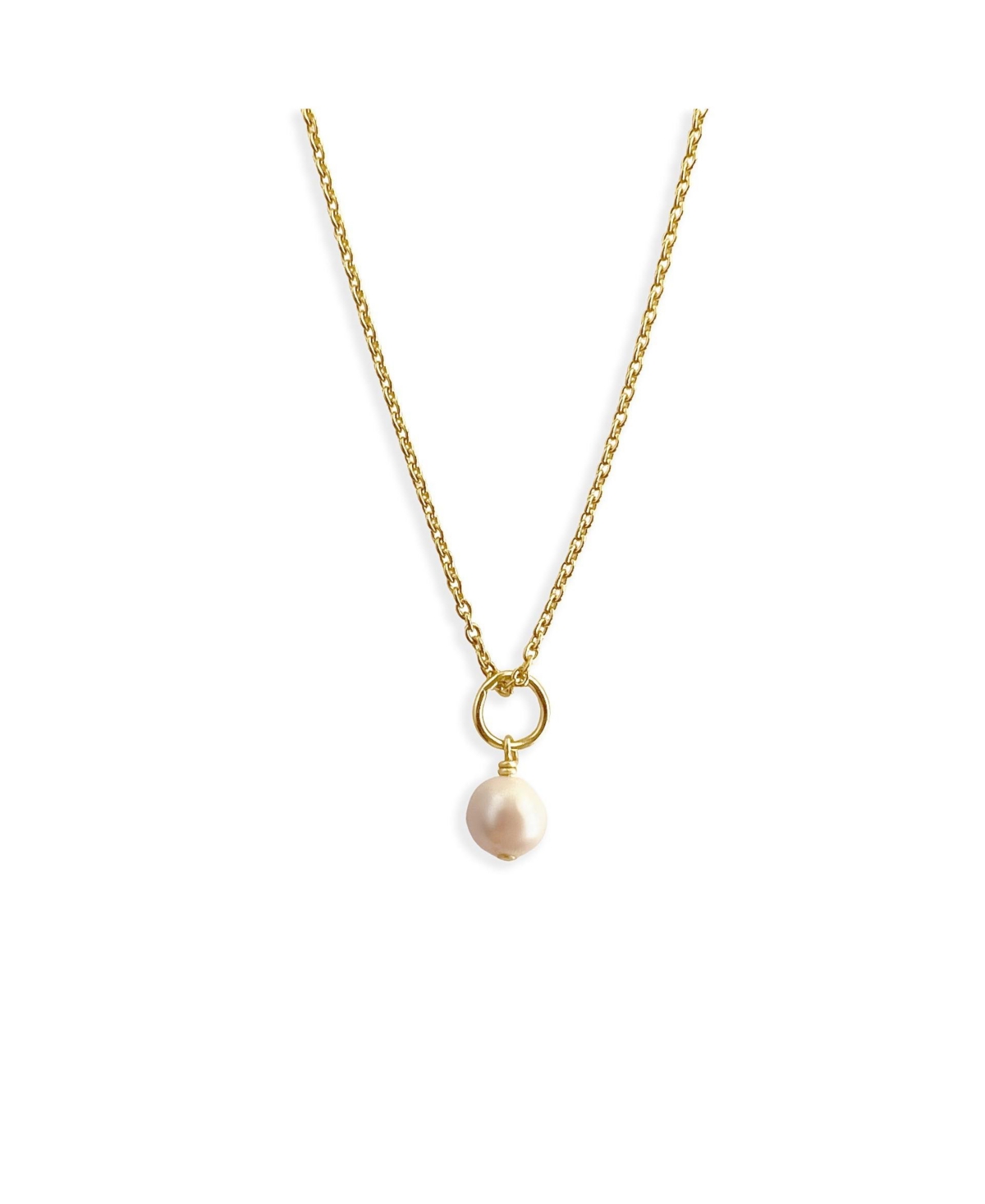 Paloma Pearl Necklace Gold - Gold