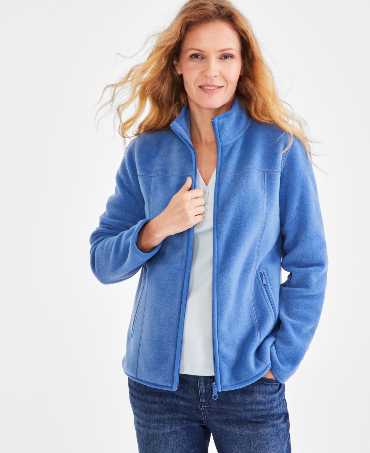 Macy's fleece jackets womens shop