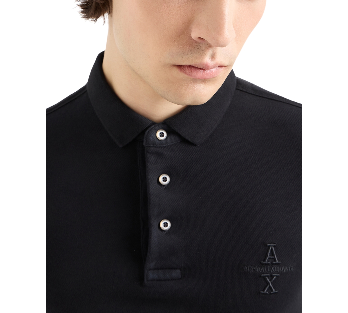 A|X Armani Exchange Men's Regular-Fit Logo Embroidered Polo Shirt