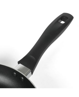 Clairorne 7 Piece Aluminum Premium Nonstick Pots and Pans Cookware Set W/ Induction & Bakelte Stay Cool Handle - White W/ Speckle